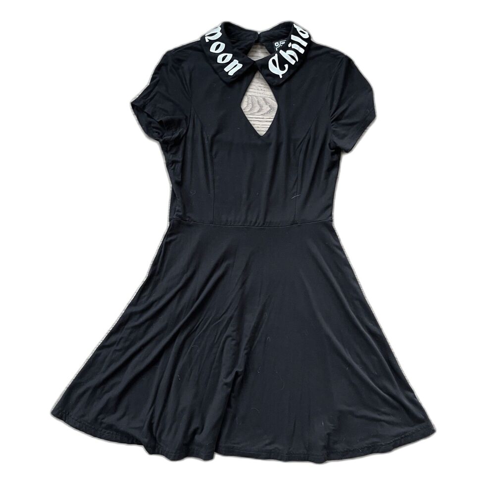 KILLSTAR Black Moon Child Gothic Alt Girl Punk Mini Dress   Women's Size Medium - Picture 3 of 9